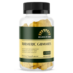 Turmeric Ginger Gummies (50mg) with Black Pepper Extract, 60 ct.